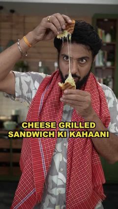 Jab tak ye sandwich pakk rahi hai aap bhi thoda pakk lijiye... 
#MainPakaunga #BawarchiBrar #Sandwich #Cheesy