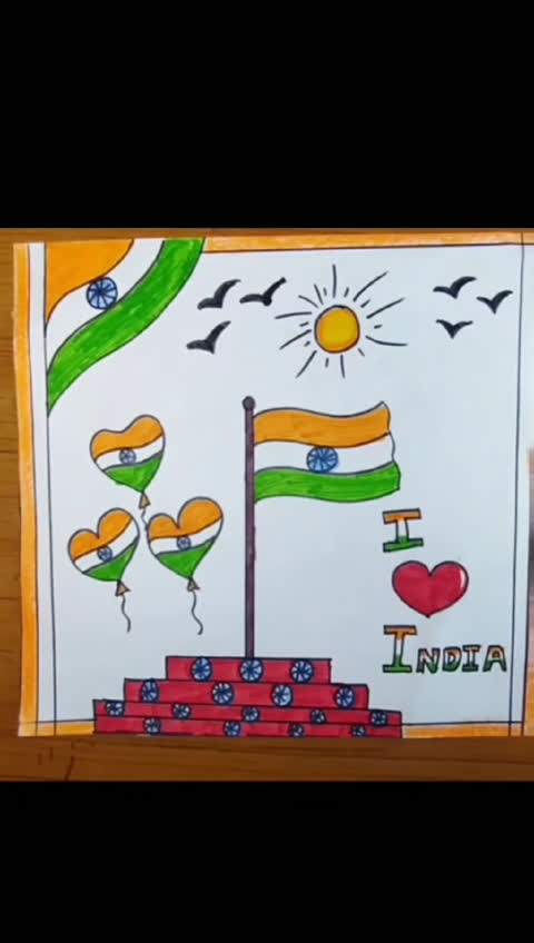 Independence Day Drawing Very Easy For beginners/ Independence Day drawing  / Independence Day 2021 - YouTube