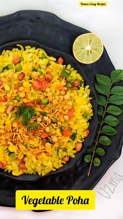 Vegetable Poha
Here is my version of Poha representing Madhya Pradesh. Very excited to take part in MOJ #KitchenMinistersOfIndia 
Please like, comment and share.
#poha #madhyapradesh #uzmaseasyrecipes #TributeToLataMangeshkar