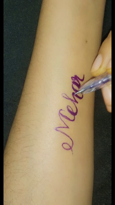 mahi name tattoo