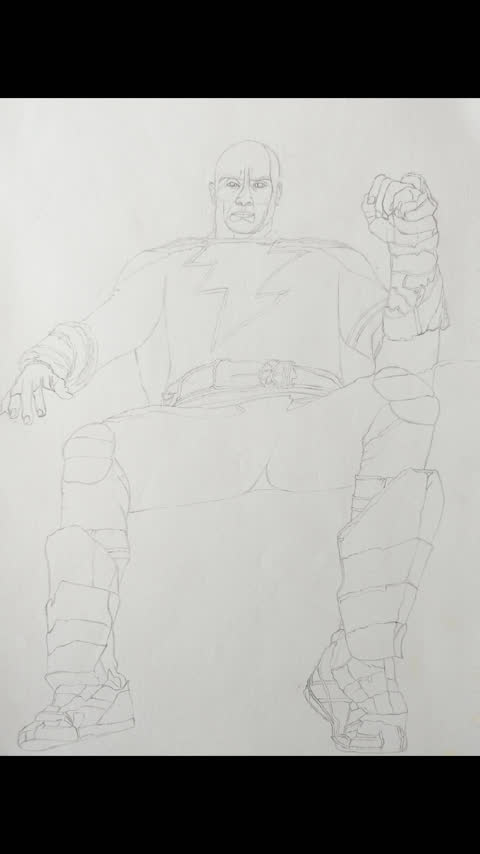 Drawing Black Adam 2022 (The Rock Dwayne Johnson) by Jaycarts on DeviantArt