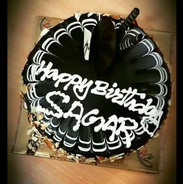 Happy Birthday Sagar Cake Balloon - Greet Name