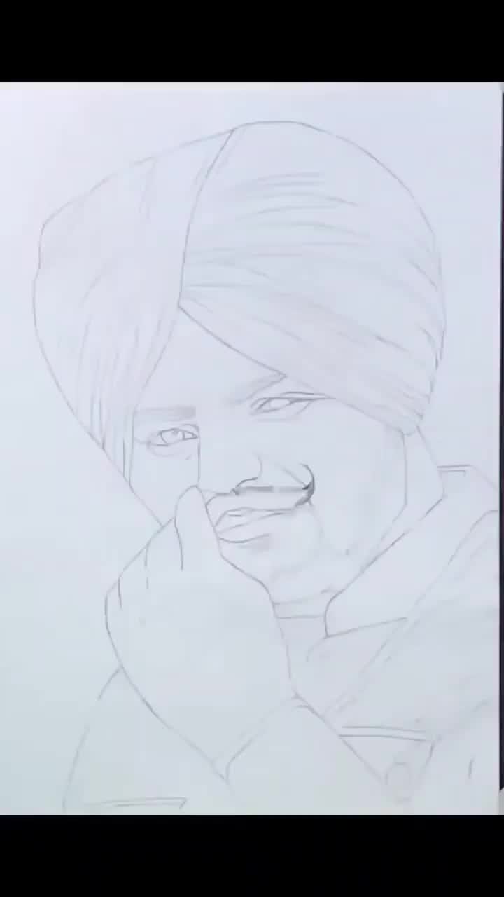 Sidhu Moose wala pencil sketch, Punjabi Singer 💔 MISS YOU Sir 💔😞🥺 . .  Legend of Music Industry is no more between us… | Instagram